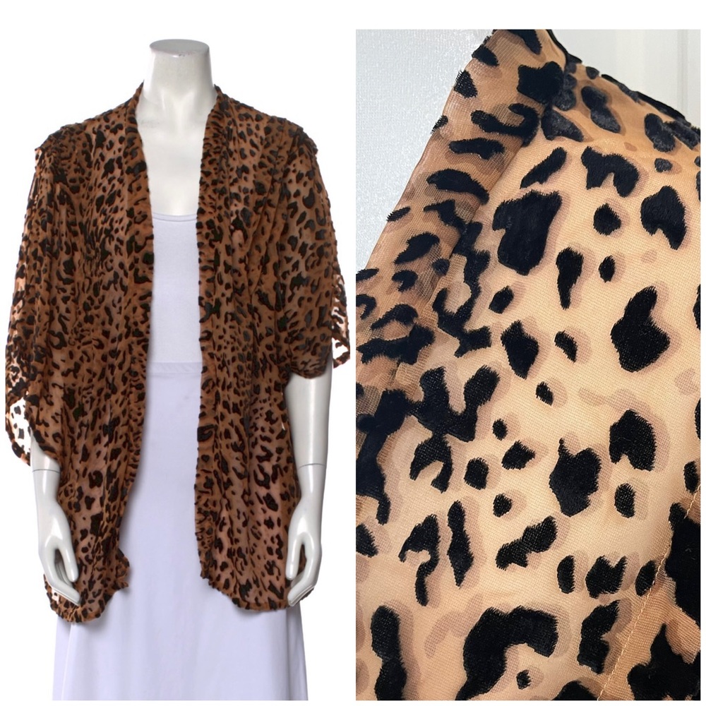 Beach Riot Coverup with Leopard Print and Velvet